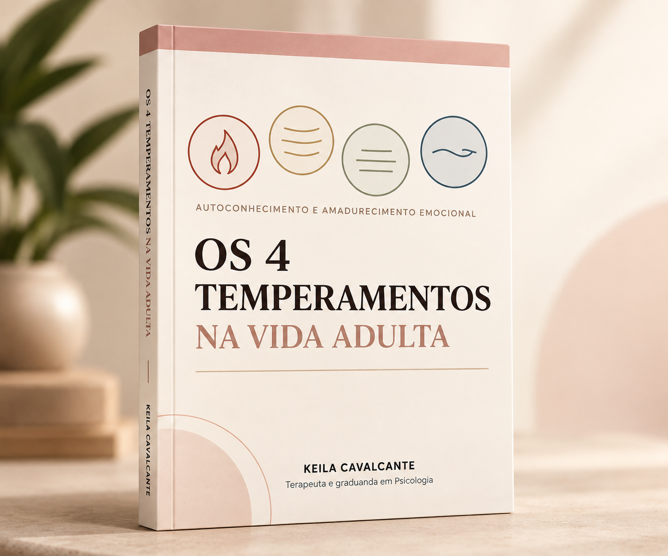 Capa oficial do e-book Os 4 Temperamentos na Vida Adulta, de Keila Cavalcante